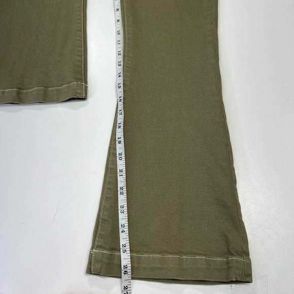 Current/Elliot Y2K Army Flare Pants Size 4 US 27” Waist Green Cargo Style New - Picture 6 of 11